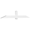 Ekena Millwork Eugene Architectural Grade PVC Gable Bracket, 108"W x 18"H x 4"D x 6"F, 4/12 Pitch GBP108X18X0406EUG00 - alternate 1